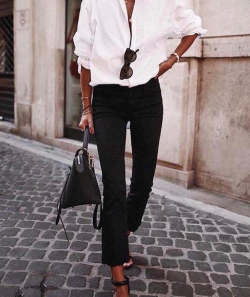 J Brand Selena Black Metallic Stripe Frayed Cropped Hem Jeans - Picture 7 of 7